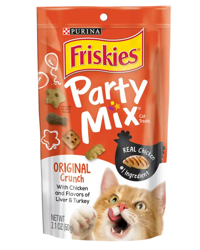Cat Treats, Original Party Mix, 2.1 Oz. Pouch