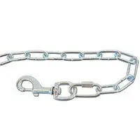 Koch A20321 15 Ft Pet Tie-out Chain For Large Dogs Up To 85 Lb With Swivel Snap
