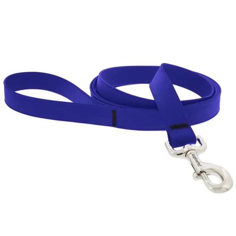 LupinePet Splash True Blue BioThane Dog Leash – One Size Fits All