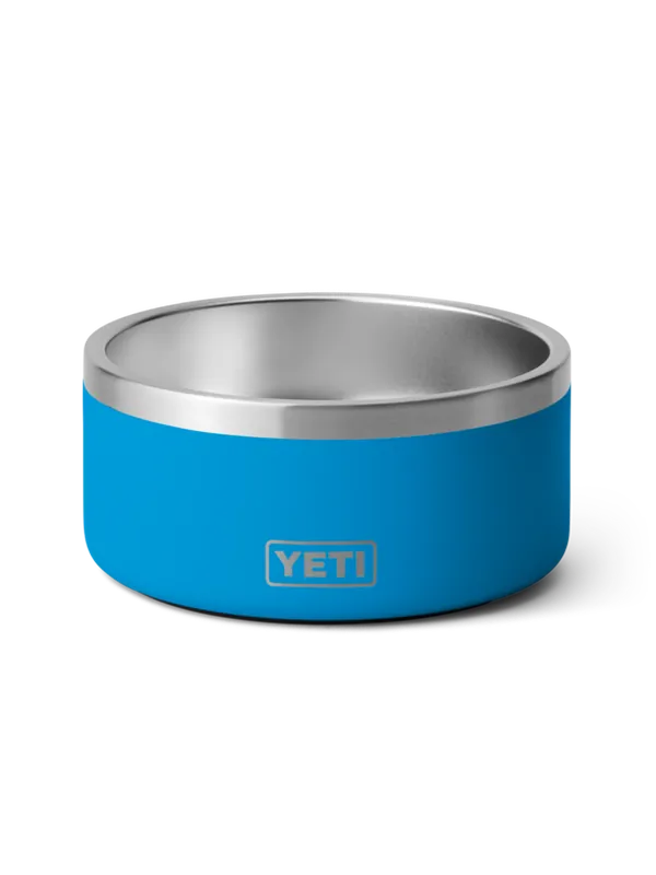 Boomer 4 Dog Bowl Big Wave Blue - Durable Outdoor Pet Feeding Solution