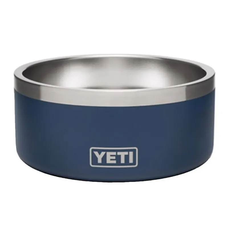 YETI Boomer Navy Stainless Steel 4‑Cup Dog Feeding Bowl – Durable, Non‑Slip Design