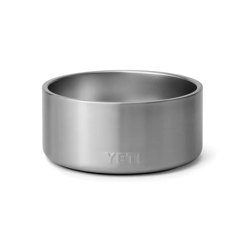 Boomer 8 Cup Stainless Steel Dog Food Bowl - Durable & Non-slip