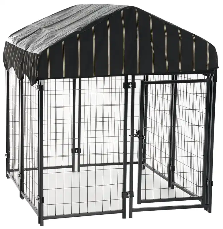 Modular Pet Play Pen, 4 Ft Overall Length, 4 Ft Overall Width, 4.5 Ft Overall Height