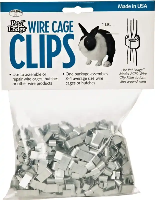 Wire Cage Clips, 1 Lb. Pkg.