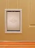 Medium Freedom Aluminum Pet Door, Premium White, Model Ppdl-11