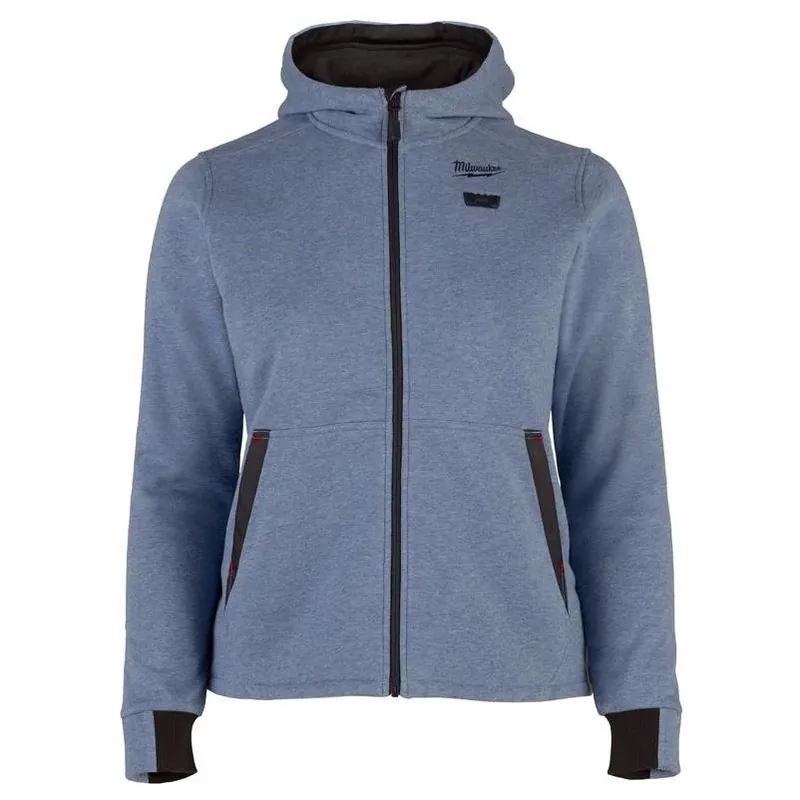 Milwaukee M12 Women‘s XXL Heated Hoodie – Blue, Full‑Zip, Long Sleeve