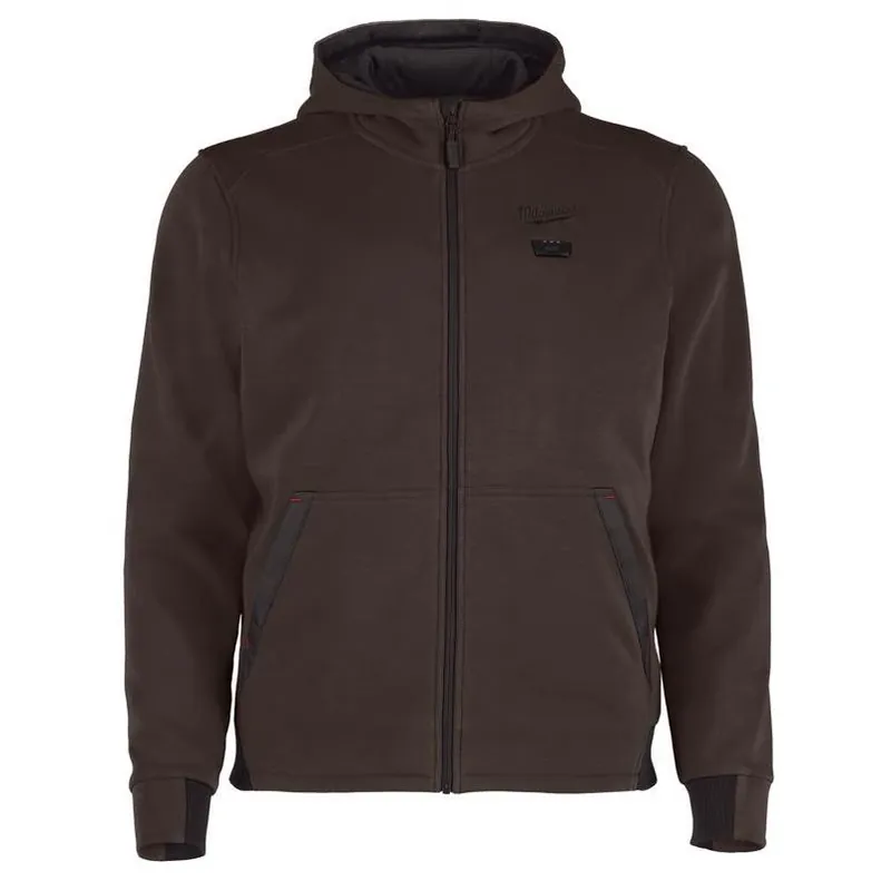 Milwaukee M12 Men’s Heated Hoodie – Large, Brown, Long‑Sleeve With Hood