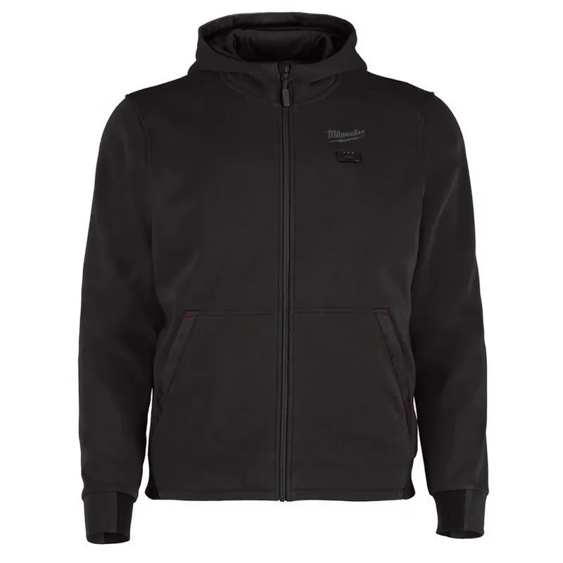 Milwaukee M12 Battery‑Powered Heated Jacket – Men’s XXL/XXXL Black Hooded Coat