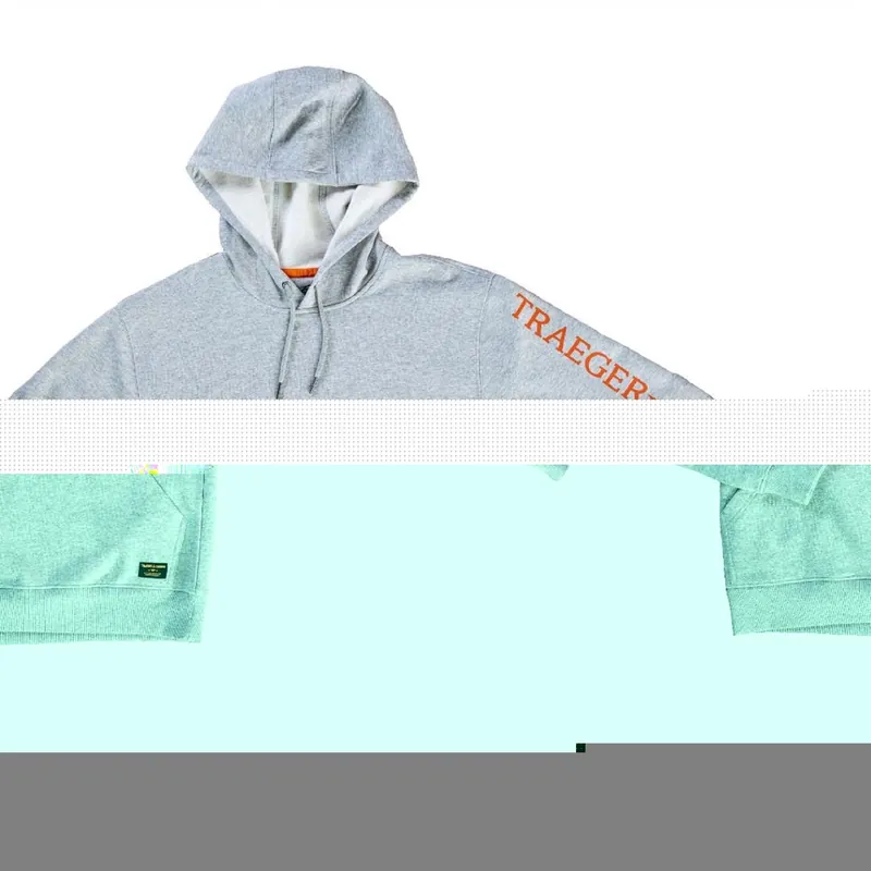 Traeger Hoodie Charcoal Gray Xxl Cotton Relaxed Fit