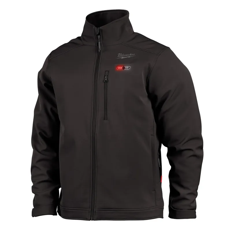 M12 Toughshell Men‘s Black Cordless Heated Jacket Kit, 2xl