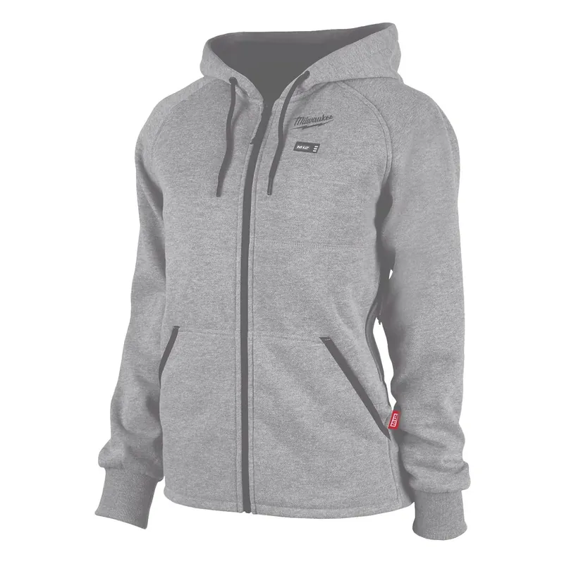 M12 Women‘s Gray Cordless Heated Hoodie Kit, Size Large