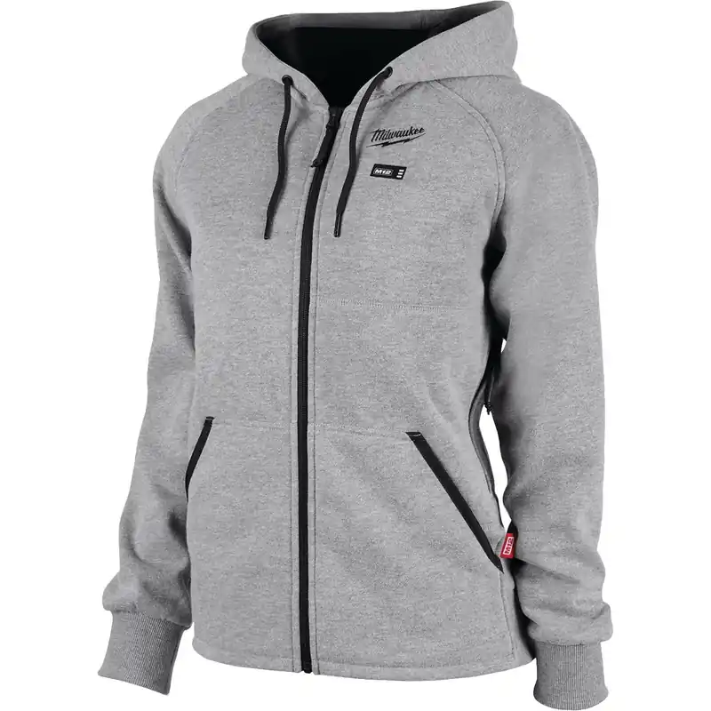 M12 Women‘s Medium Gray Cordless Heated Hoodie Kit With Battery And Charger