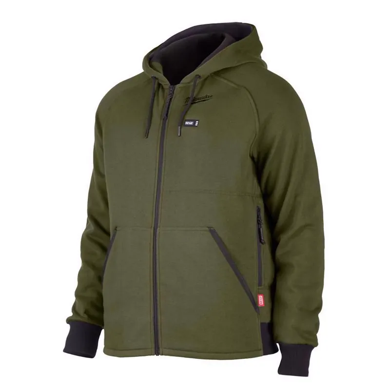 M12 Xxl Long Sleeve Men‘s Full-zip Heated Hoodie - Green