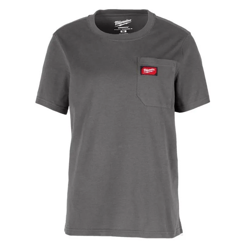 Milwaukee Gridiron Women‘s Gray Short‑Sleeve Round‑Neck Tee – Size S