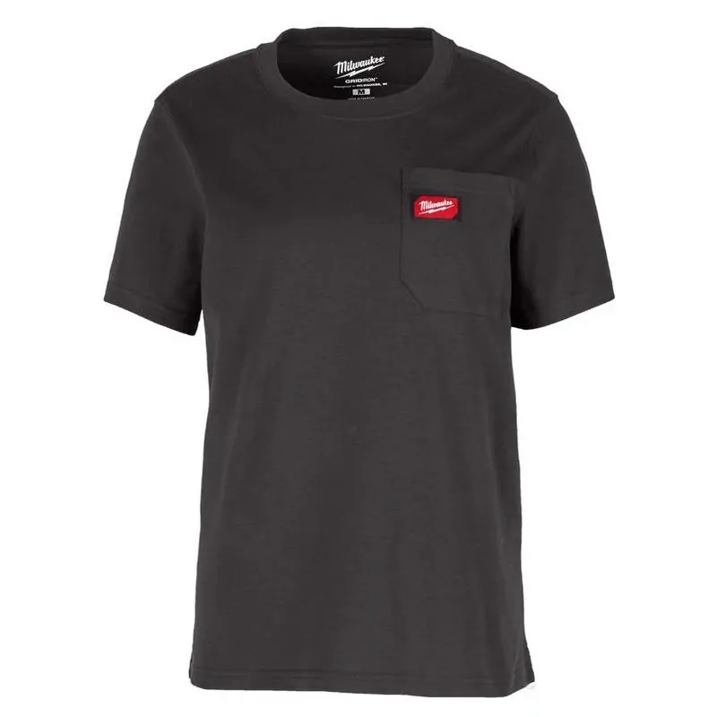Milwaukee Gridiron Women‘s Black Short‑Sleeve Round‑Neck Tee – Size S