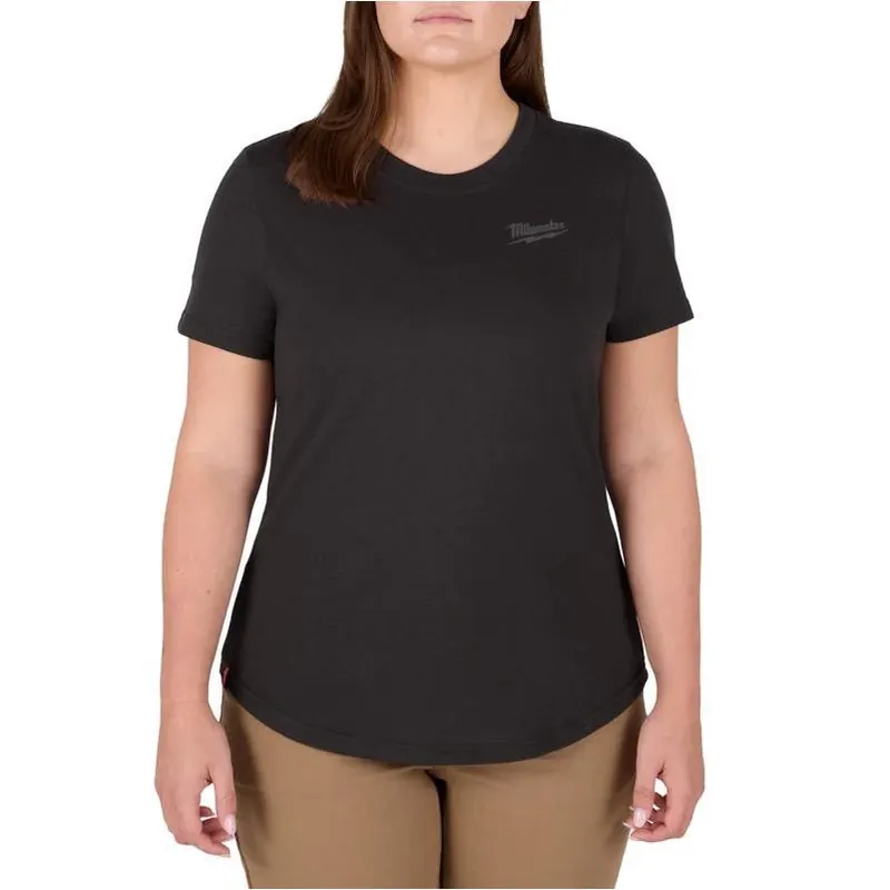 Milwaukee Freeflex Women‘s XL Black Short‑Sleeve Round‑Neck Tee