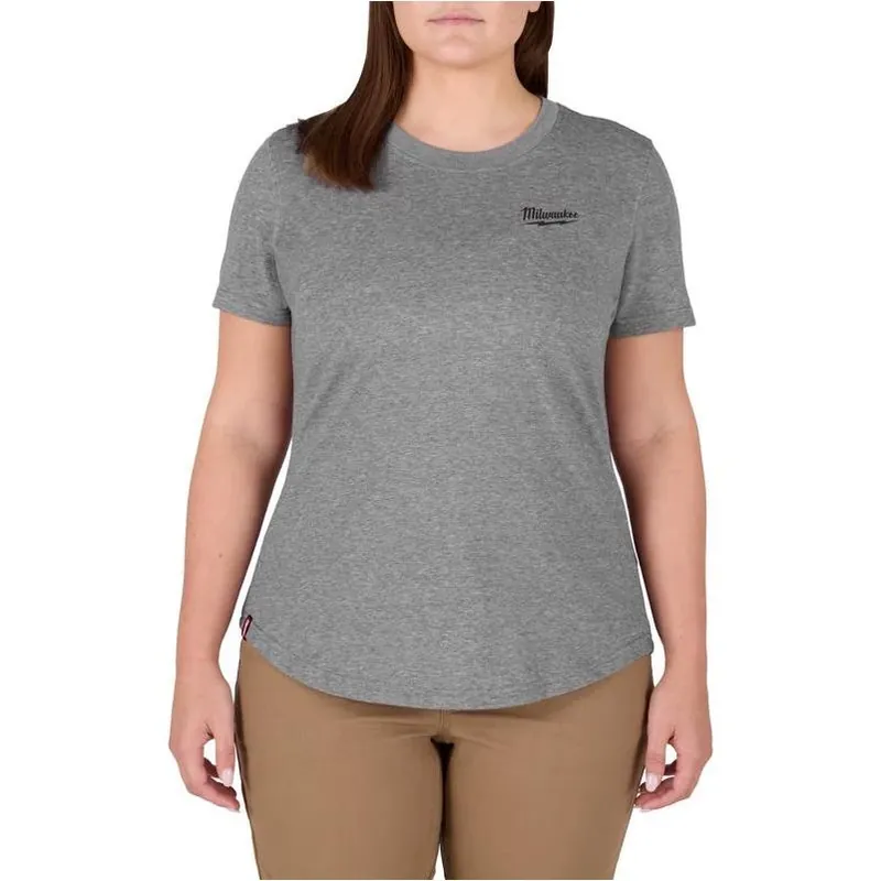 Milwaukee Freeflex Women’s Gray Short‑Sleeve Tee – Size L
