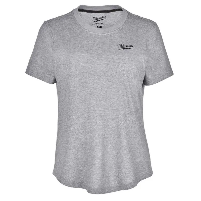 Milwaukee Freeflex Women’s XL Gray Crew Neck Short‑Sleeve Tee