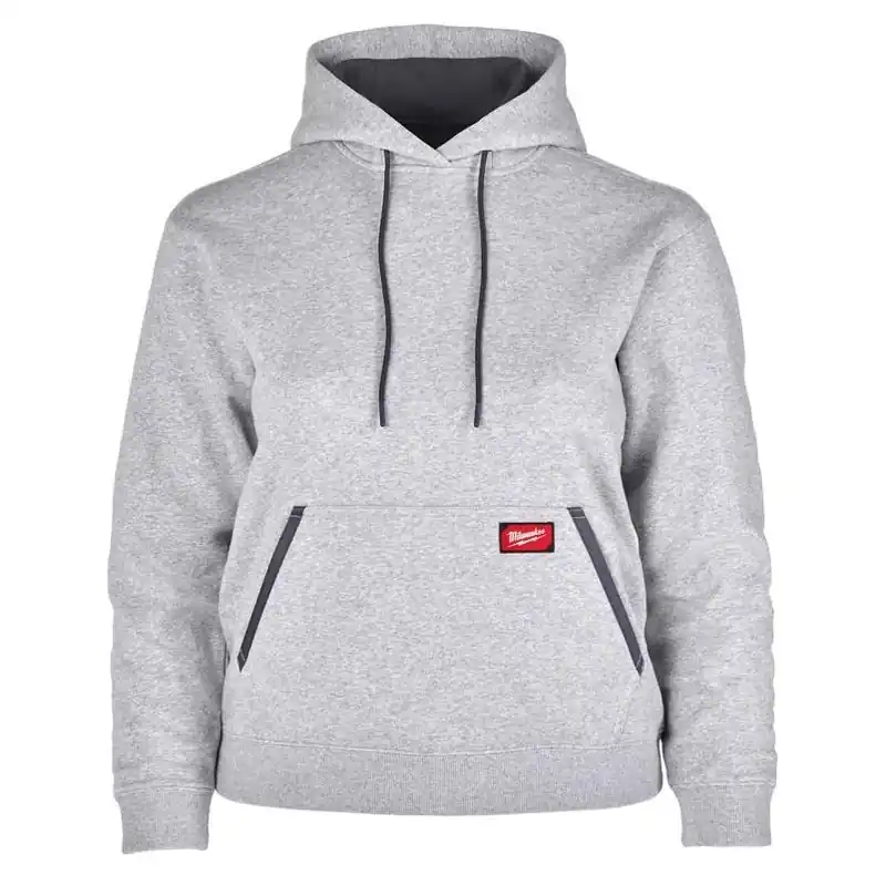 Milwaukee Freeflex Women’s Gray Hoodie – Medium, Long‑Sleeve & Hooded