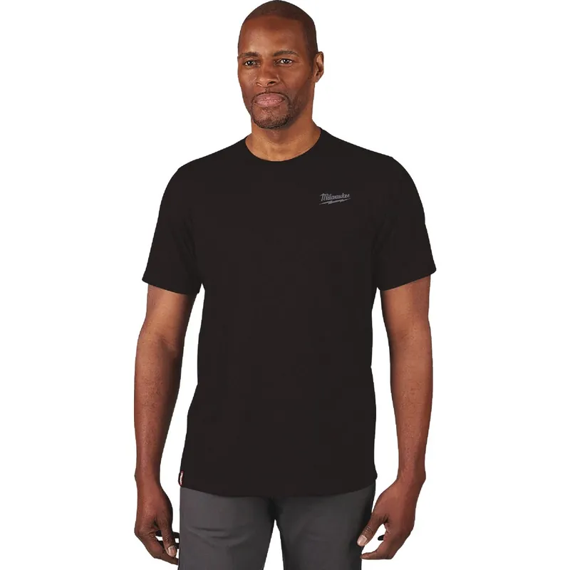 Xl Black Short Sleeve Unisex Hybrid Work Shirt - 603b-xl