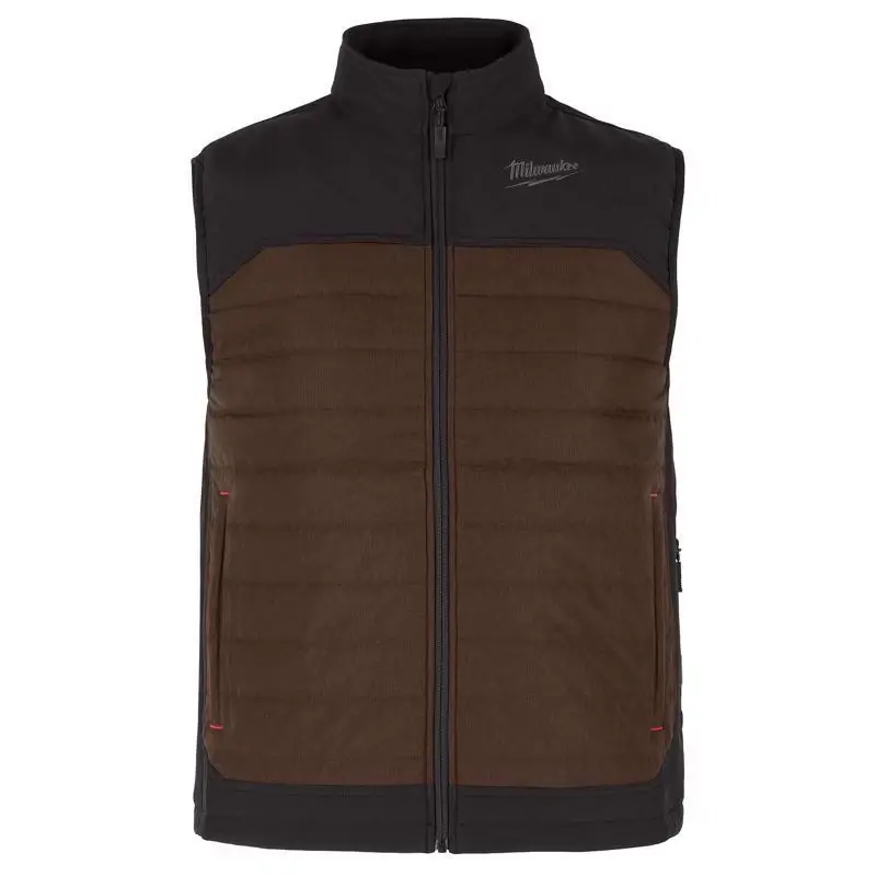 Milwaukee M12 Axis 3xl Brown Heated Vest Kit With Battery And Charger