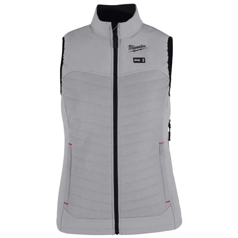 Milwaukee M12 Women‘s Gray Heated Axis Vest With Battery, Size L