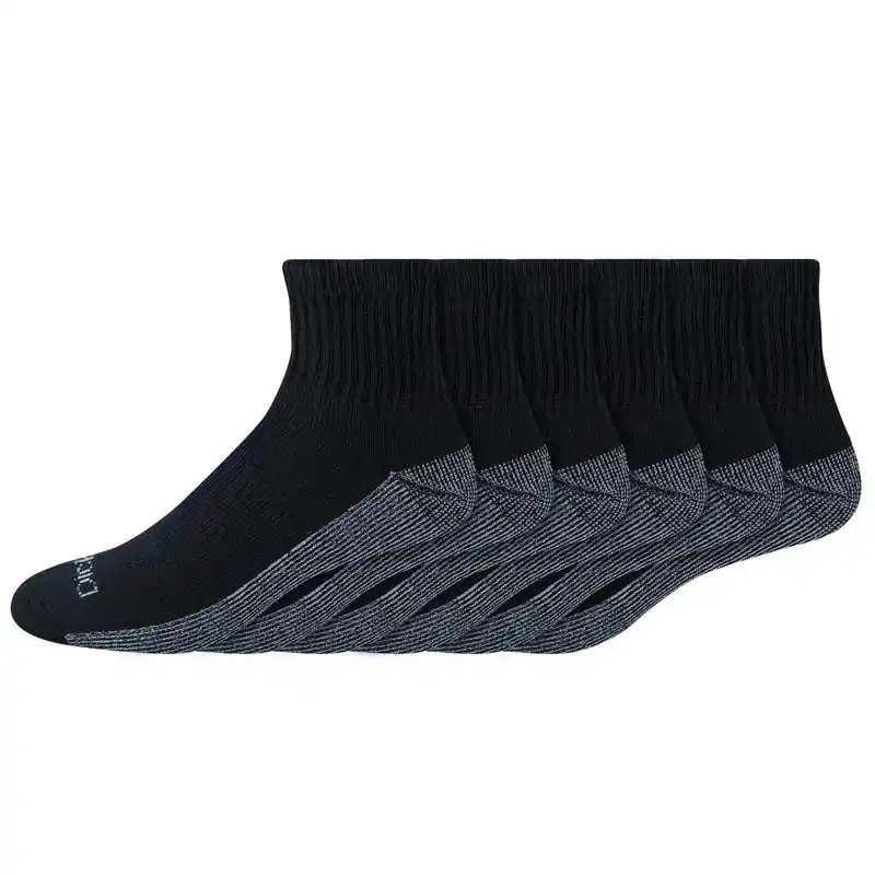 Dickies Dri-Tech Men‘s 6-12 Quarter Sock Black