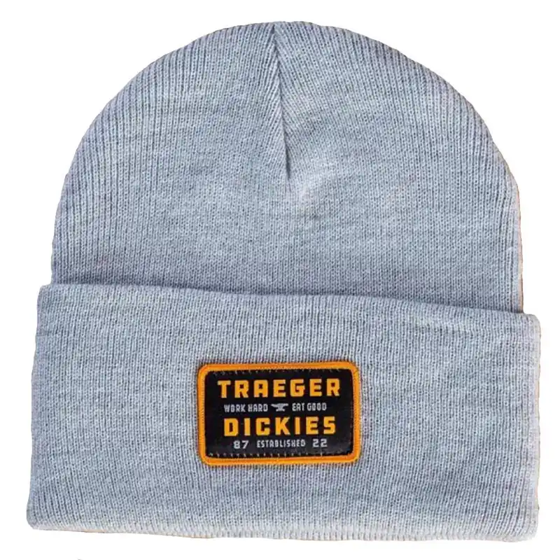 Traeger Beanie Heather Gray One Size Fits Most - Unisex Acrylic Hat
