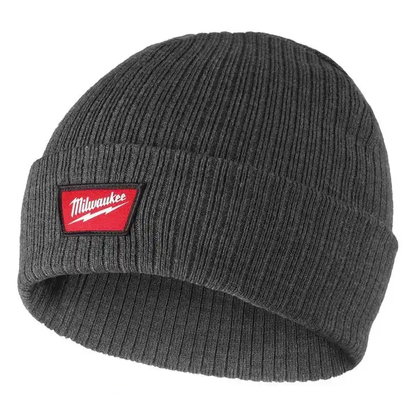 Milwaukee Dark Gray Cuffed Knit Beanie – One Size Unisex