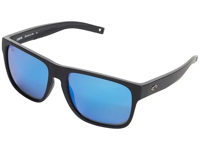 Costa Del Mar Spearo Xl Polarized Sunglasses - 59mm - Matte Black/blue Mirrored
