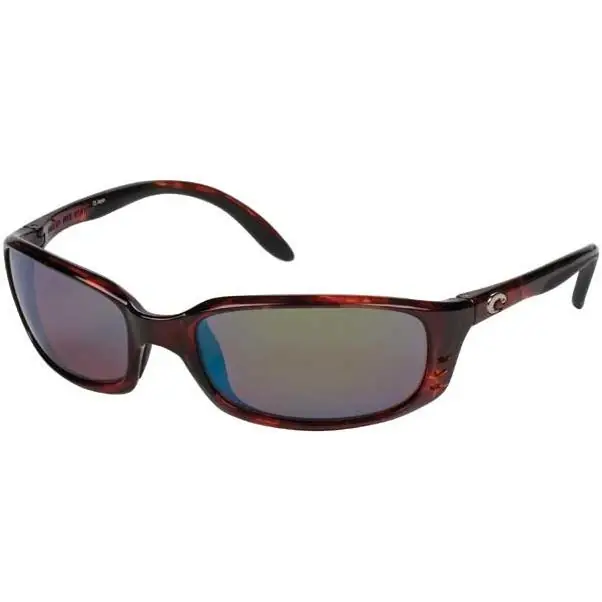Brine Polarized Sunglasses - Tortoise Frame With Green Mirror Lenses