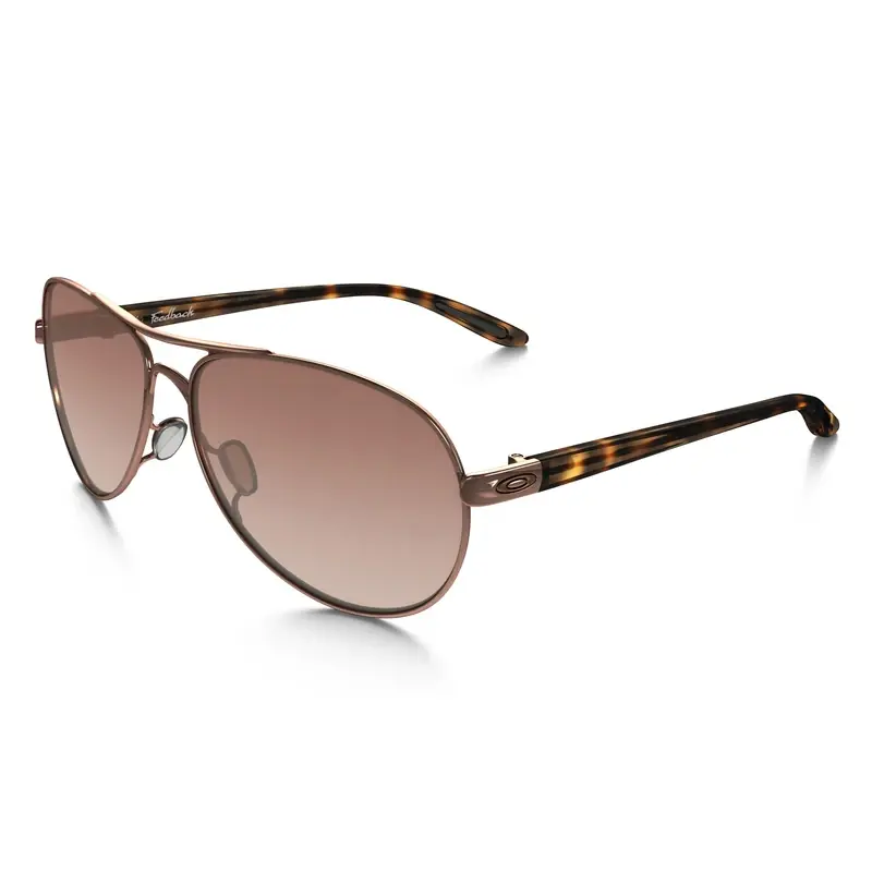 Feedback Rose Gold Sunglasses Oo4079-01 - Women‘s Aviator Style
