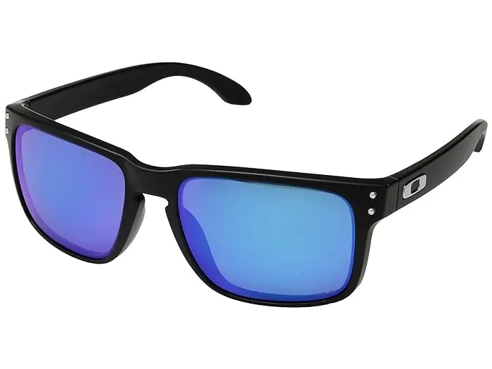 Oo9102 Holbrook Polarized Sunglasses - Matte Black With Prizm Sapphire Lens 57mm