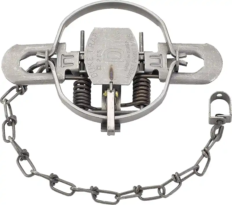 Duke 2 Small Foot-Hold Animal Trap For Foxes 1 Pk