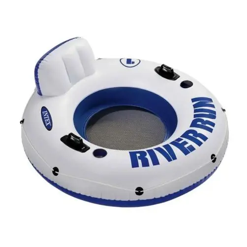 River Run I Inflatable Floating Tube Raft, 53 Inches, Sport Lounge