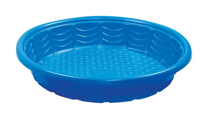 Summer Escapes 36‑Inch Blue Round Plastic Wading Pool – 6.9‑Inch Height, Non‑Inflatable
