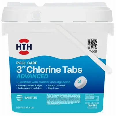 Pool Care Chlorine Tablets Advanced, 3 In., 25 Lbs.