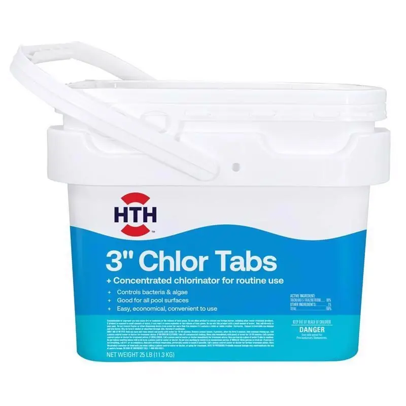 Hth Pool Care 3 Inch Chlorine Tablets 25 Lb For All Pool Types