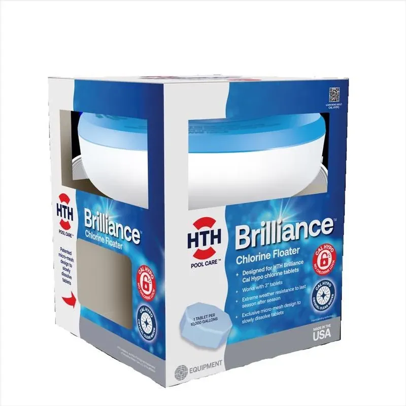 HTH Brilliance Chlorine Floater – 3‑Tablet Pack For Spotless Pool Water