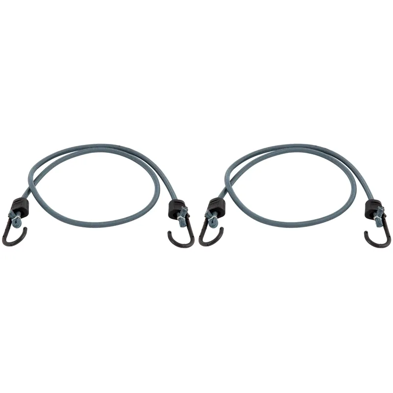 Keeper Black/Gray Bungee Cord 48 In. L X 0.315 In. 2 Pk