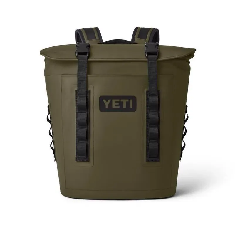 YETI Hopper M12 Olive Backpack Cooler – 20‑Can Portable Insulated Bag