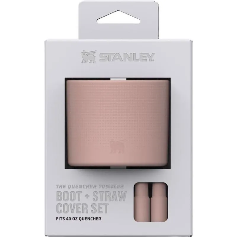 Stanley Pink Dust Silicone Boot & Straw Cover – BPA‑Free Baby Bottle Accessory