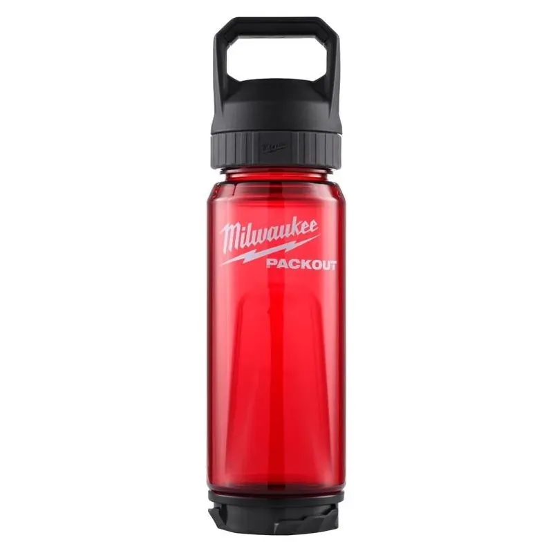 Milwaukee Packout 25 oz Red BPA‑Free Bottle With Chug Cap