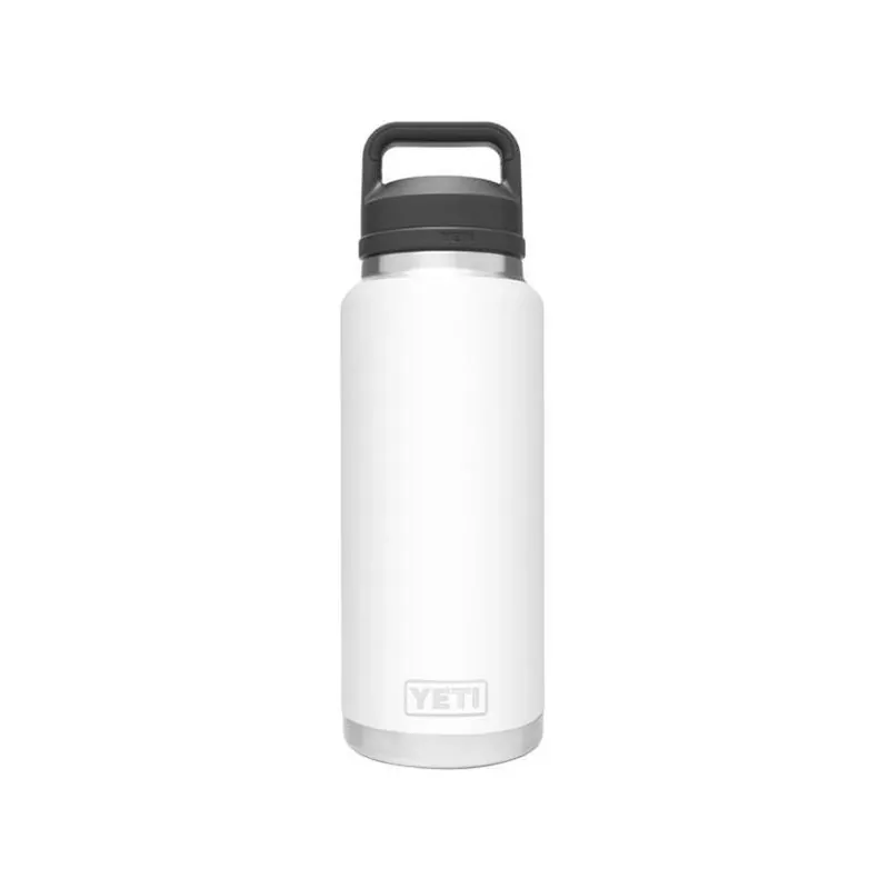 YETI 36‑oz White Rambler Bottle With Chug Cap – BPA‑Free Stainless Steel Hydration