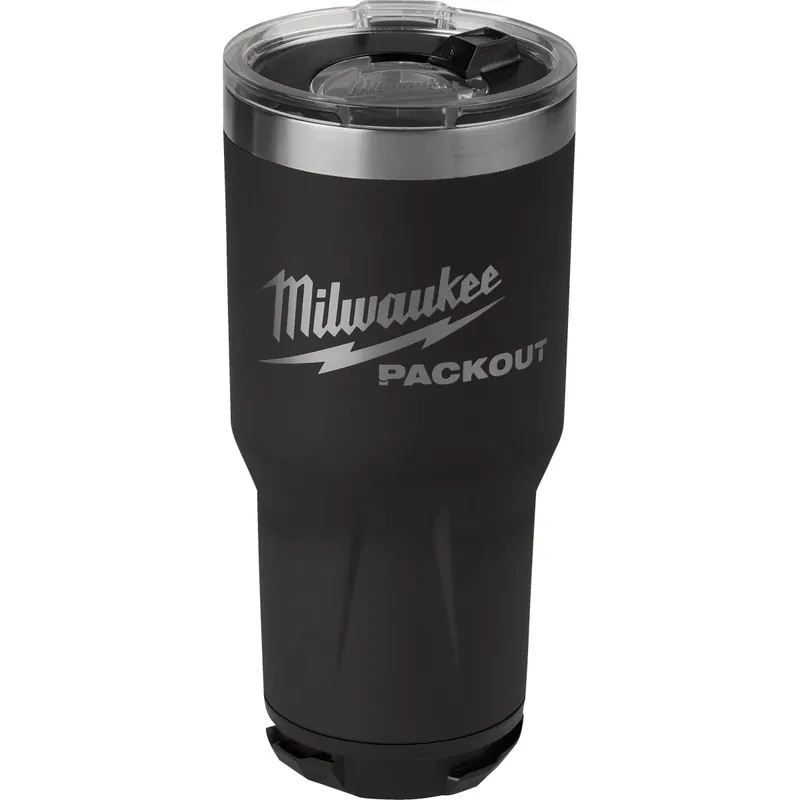 Packout 30 Oz. Black Insulated Tumbler With Twist And Lock Connectivity