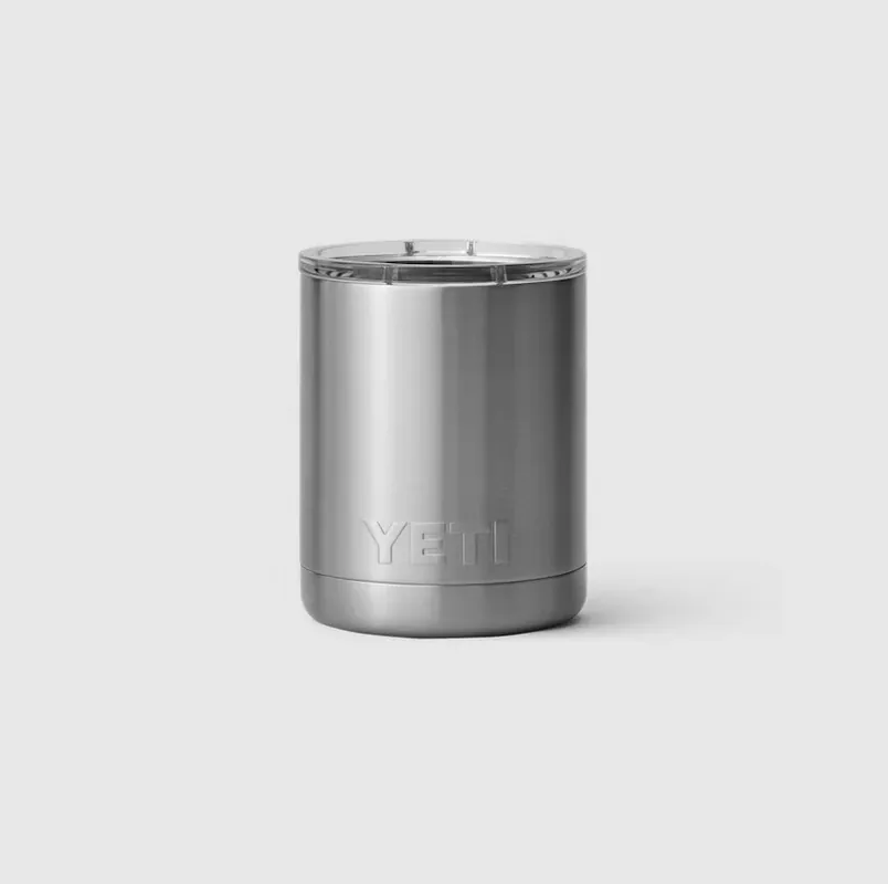 Rambler 10 Oz Lowball Stainless Steel Tumbler With Magslider Lid - Bpa Free