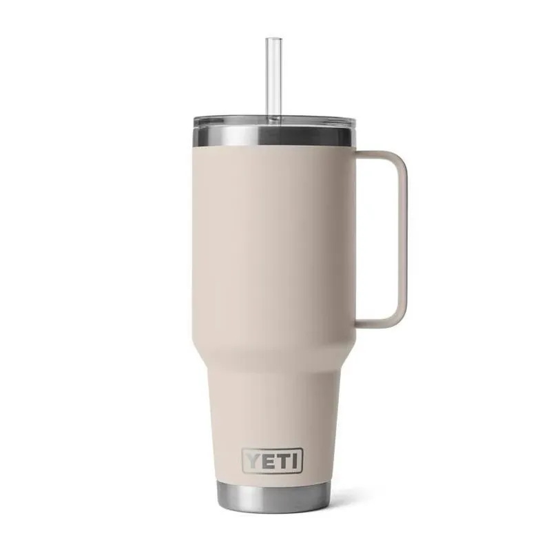 YETI 42‑oz Cape Taupe Stainless Steel Rambler Straw Mug – BPA‑Free, Insulated & Dishwasher Safe