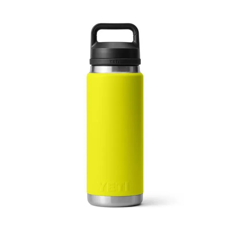YETI Rambler 26 oz Firefly Yellow Insulated Bottle With Chug Cap – BPA‑Free