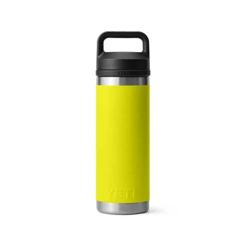 YETI Rambler 18‑oz Firefly Yellow Stainless Steel Bottle With Chug Cap – BPA‑Free