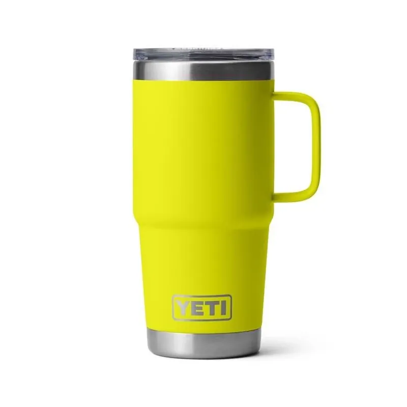 YETI Rambler 20‑oz Firefly Yellow Stainless Steel Travel Mug – BPA‑Free